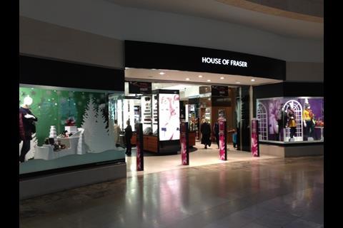 House of Fraser Christmas window display